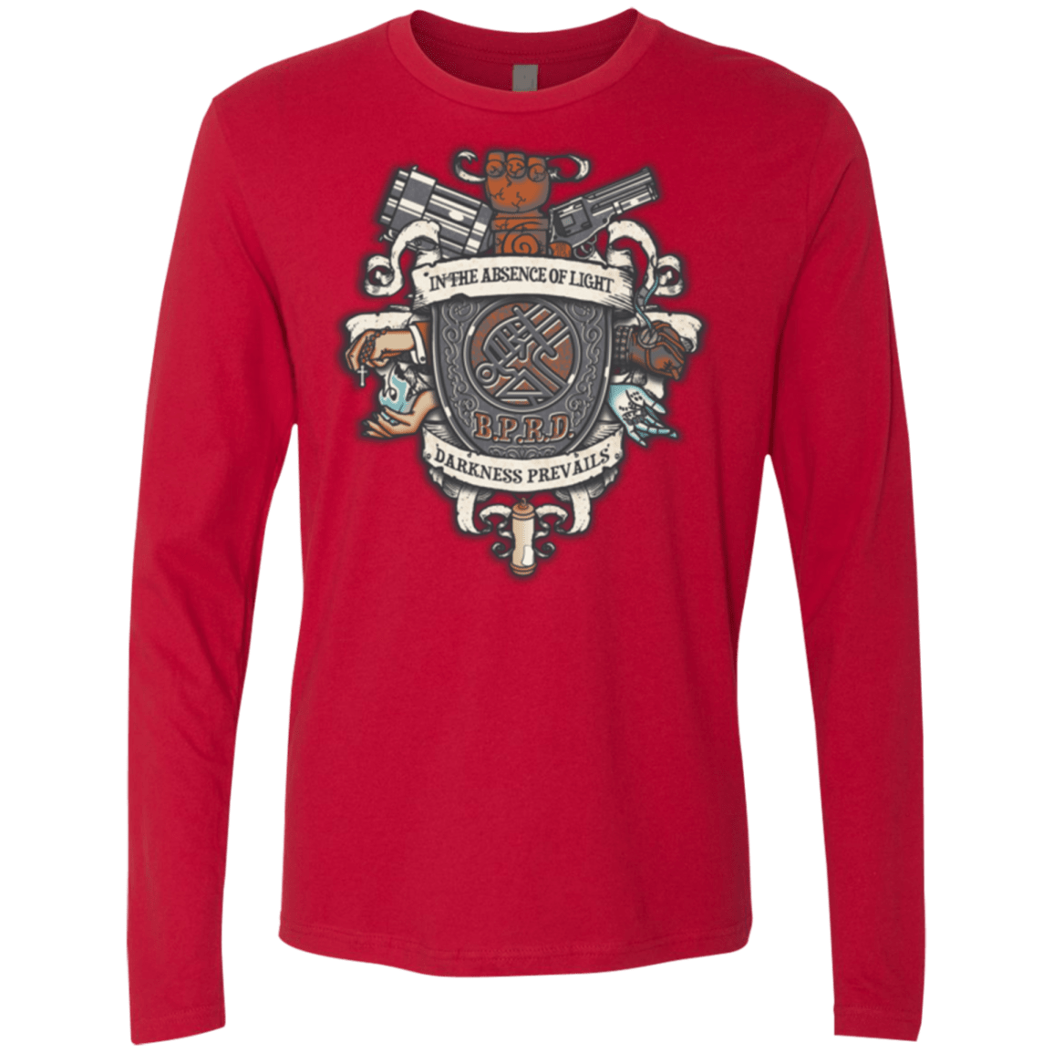 T-Shirts Red / Small Paranormal Bureau Men's Premium Long Sleeve