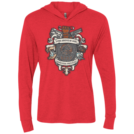 T-Shirts Vintage Red / X-Small Paranormal Bureau Triblend Long Sleeve Hoodie Tee