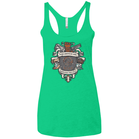 T-Shirts Envy / X-Small Paranormal Bureau Women's Triblend Racerback Tank