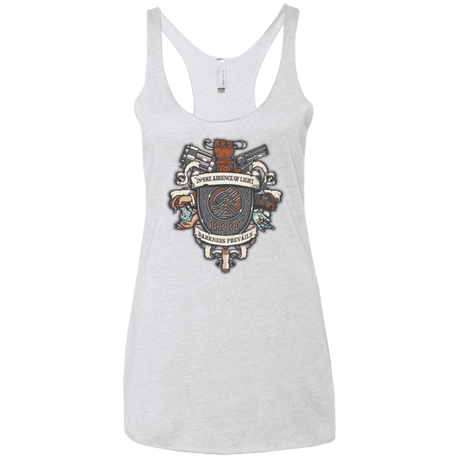 T-Shirts Heather White / X-Small Paranormal Bureau Women's Triblend Racerback Tank