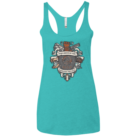 T-Shirts Tahiti Blue / X-Small Paranormal Bureau Women's Triblend Racerback Tank