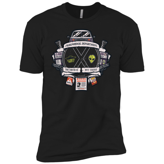 T-Shirts Black / YXS Paranormal files Crest Boys Premium T-Shirt