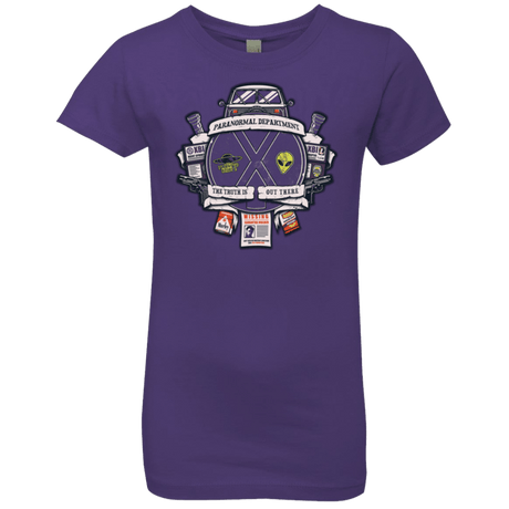 T-Shirts Purple Rush / YXS Paranormal files Crest Girls Premium T-Shirt