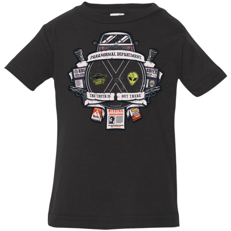 T-Shirts Black / 6 Months Paranormal files Crest Infant Premium T-Shirt