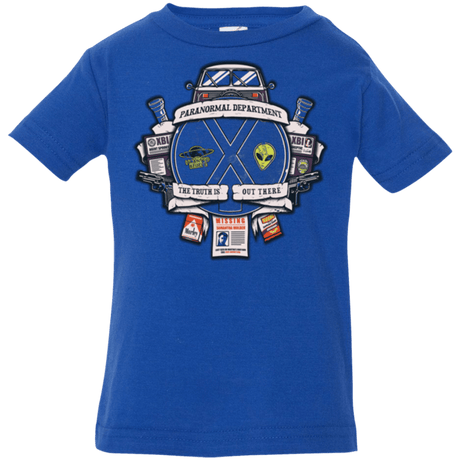 T-Shirts Royal / 6 Months Paranormal files Crest Infant Premium T-Shirt