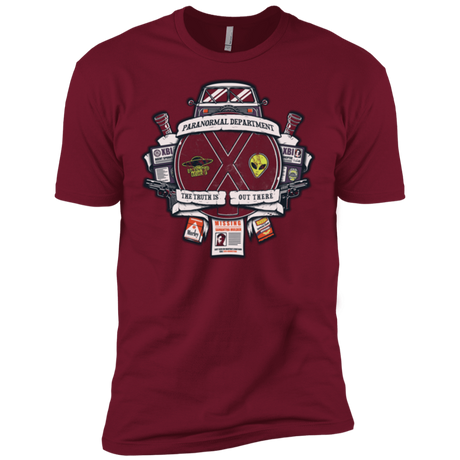 T-Shirts Cardinal / X-Small Paranormal files Crest Men's Premium T-Shirt
