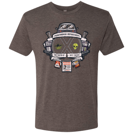 T-Shirts Macchiato / Small Paranormal files Crest Men's Triblend T-Shirt
