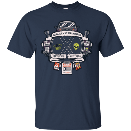 T-Shirts Navy / Small Paranormal files Crest T-Shirt