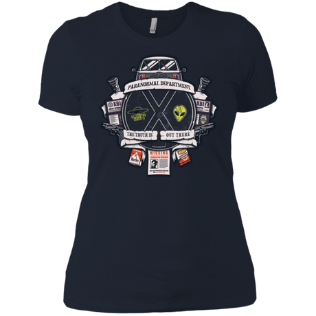 T-Shirts Midnight Navy / X-Small Paranormal files Crest Women's Premium T-Shirt
