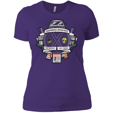 T-Shirts Purple / X-Small Paranormal files Crest Women's Premium T-Shirt
