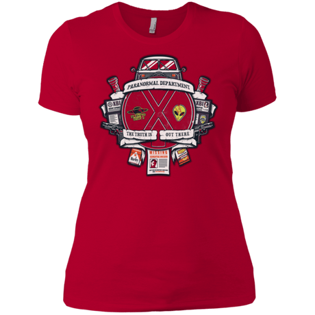 T-Shirts Red / X-Small Paranormal files Crest Women's Premium T-Shirt