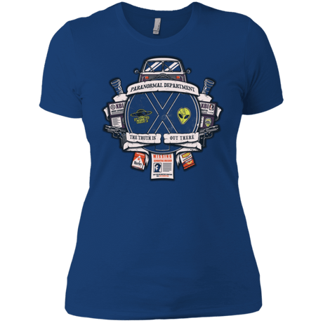 T-Shirts Royal / X-Small Paranormal files Crest Women's Premium T-Shirt