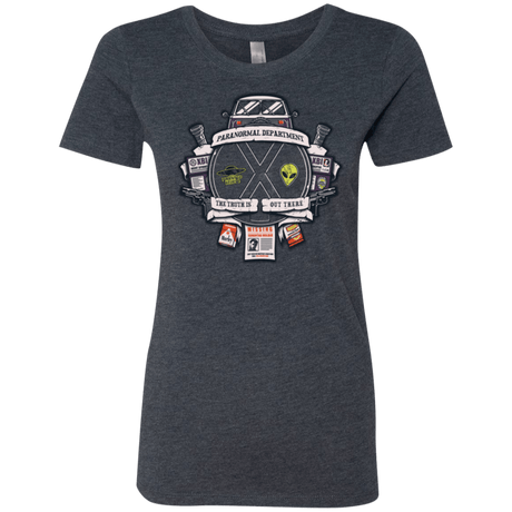 T-Shirts Vintage Navy / Small Paranormal files Crest Women's Triblend T-Shirt