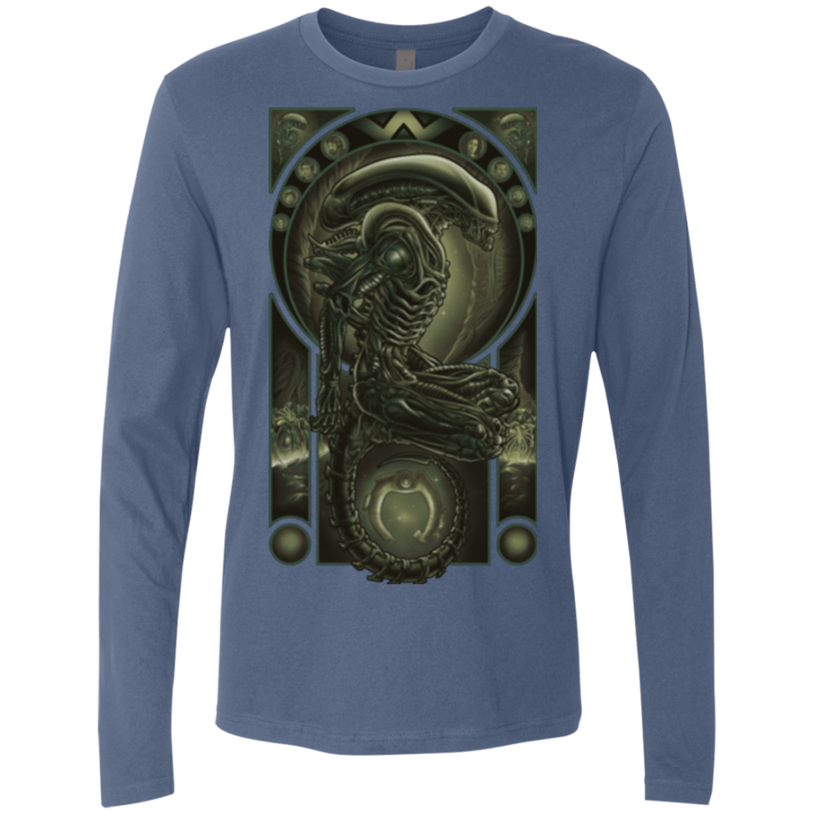 T-Shirts Indigo / Small Parasite Men's Premium Long Sleeve