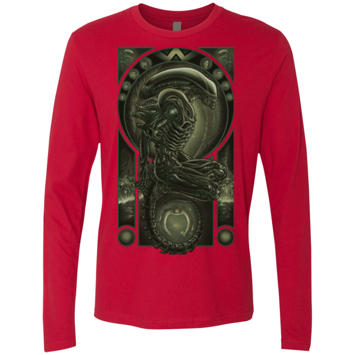 T-Shirts Red / Small Parasite Men's Premium Long Sleeve