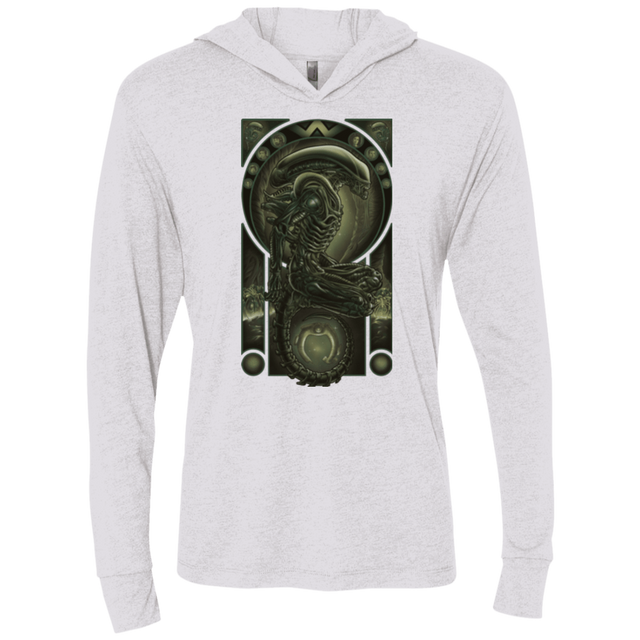 T-Shirts Heather White / X-Small Parasite Triblend Long Sleeve Hoodie Tee