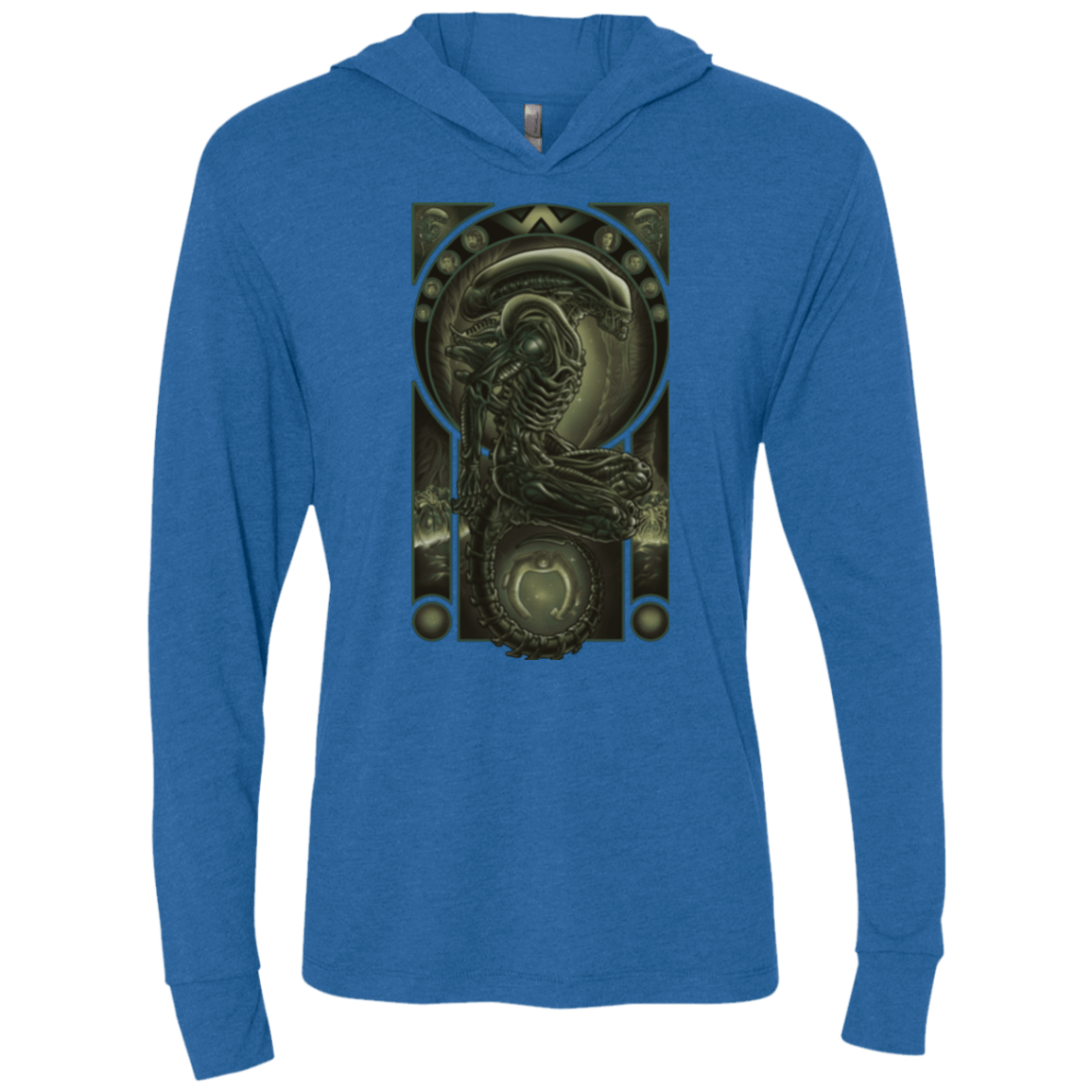 T-Shirts Vintage Royal / X-Small Parasite Triblend Long Sleeve Hoodie Tee