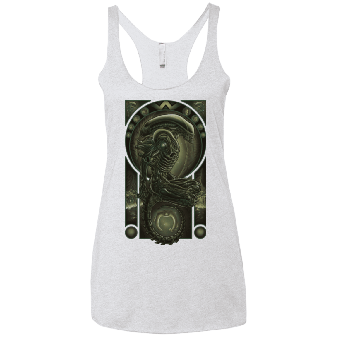 T-Shirts Heather White / X-Small Parasite Women's Triblend Racerback Tank