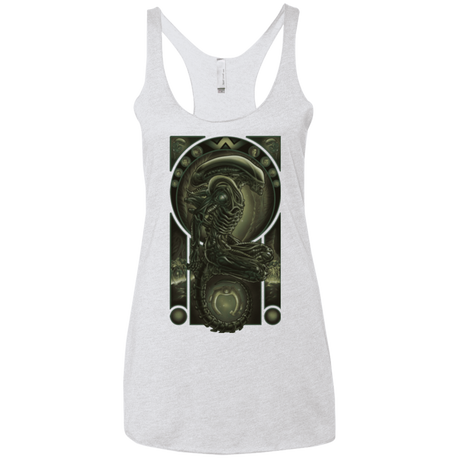 T-Shirts Heather White / X-Small Parasite Women's Triblend Racerback Tank