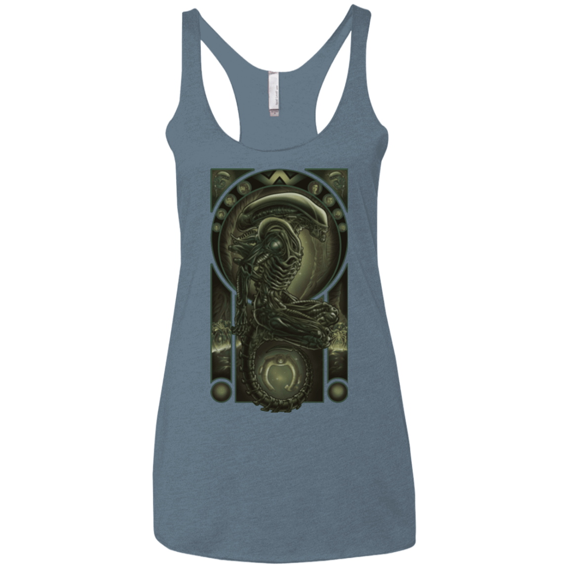 T-Shirts Indigo / X-Small Parasite Women's Triblend Racerback Tank
