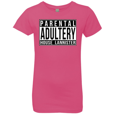 T-Shirts Hot Pink / YXS Parental Adultery Girls Premium T-Shirt