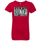 T-Shirts Red / YXS Parental Adultery Girls Premium T-Shirt