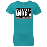 T-Shirts Tahiti Blue / YXS Parental Adultery Girls Premium T-Shirt