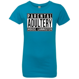T-Shirts Turquoise / YXS Parental Adultery Girls Premium T-Shirt