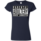 T-Shirts Navy / S Parental Adultery Junior Slimmer-Fit T-Shirt