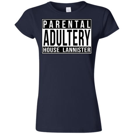 T-Shirts Navy / S Parental Adultery Junior Slimmer-Fit T-Shirt