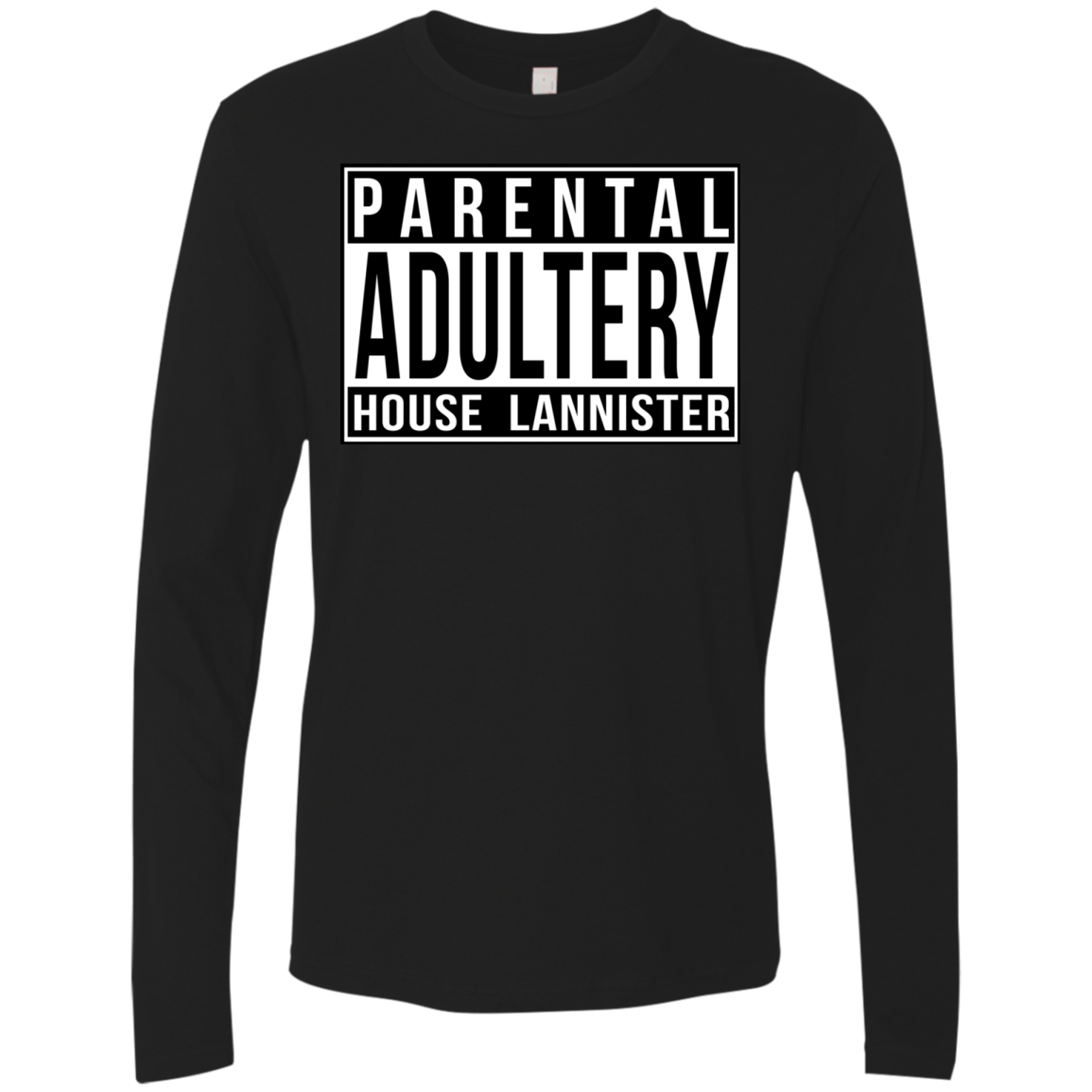 T-Shirts Black / S Parental Adultery Men's Premium Long Sleeve