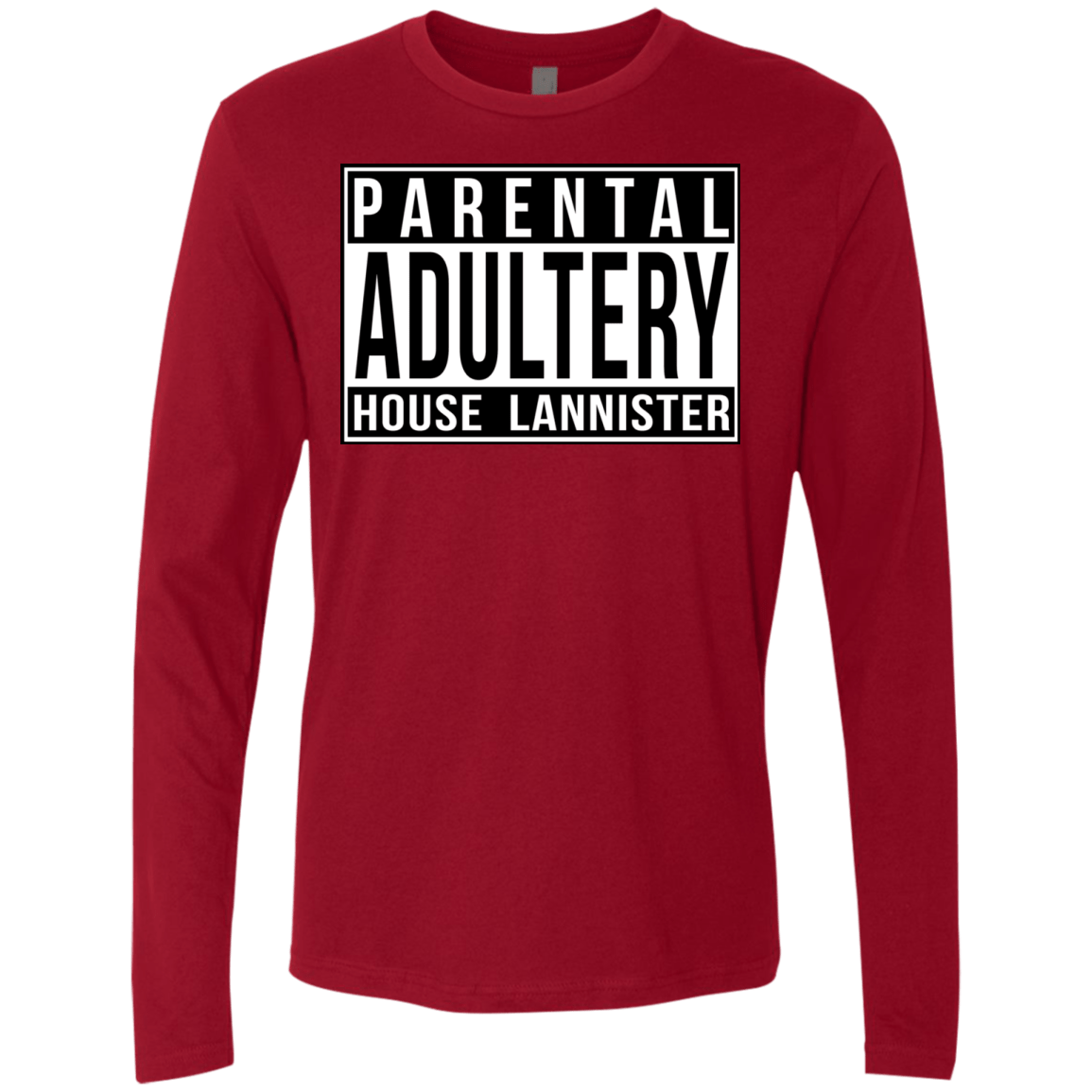 T-Shirts Cardinal / S Parental Adultery Men's Premium Long Sleeve