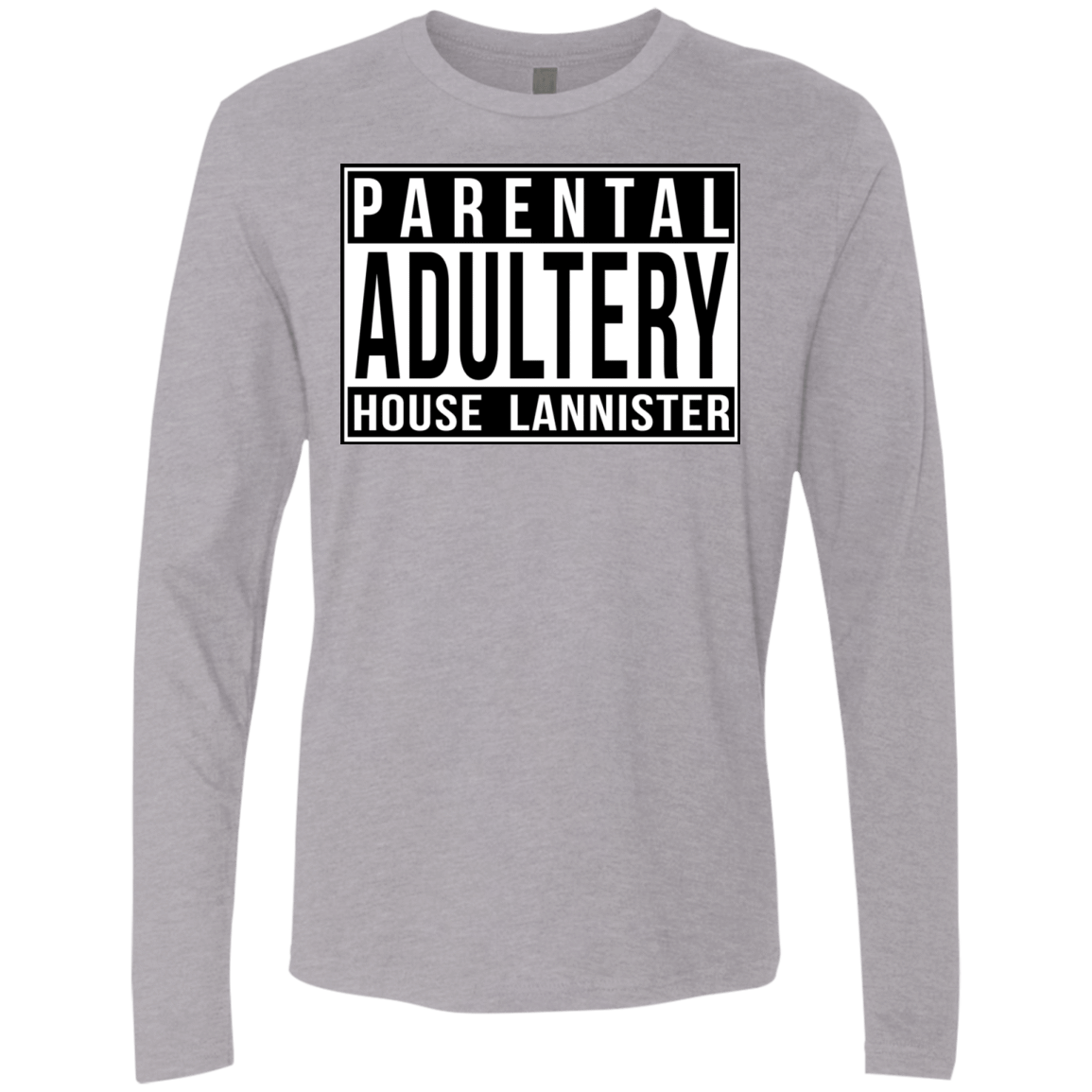 T-Shirts Heather Grey / S Parental Adultery Men's Premium Long Sleeve