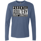 T-Shirts Indigo / S Parental Adultery Men's Premium Long Sleeve