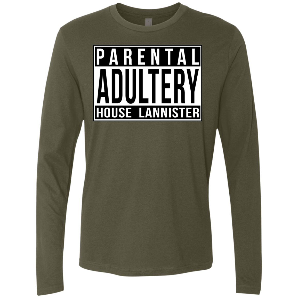 T-Shirts Military Green / S Parental Adultery Men's Premium Long Sleeve