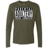 T-Shirts Military Green / S Parental Adultery Men's Premium Long Sleeve
