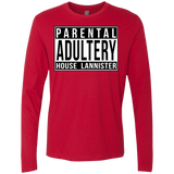 T-Shirts Red / S Parental Adultery Men's Premium Long Sleeve