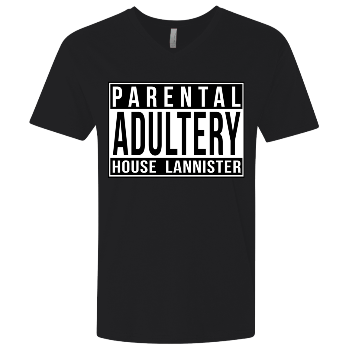 T-Shirts Black / X-Small Parental Adultery Men's Premium V-Neck