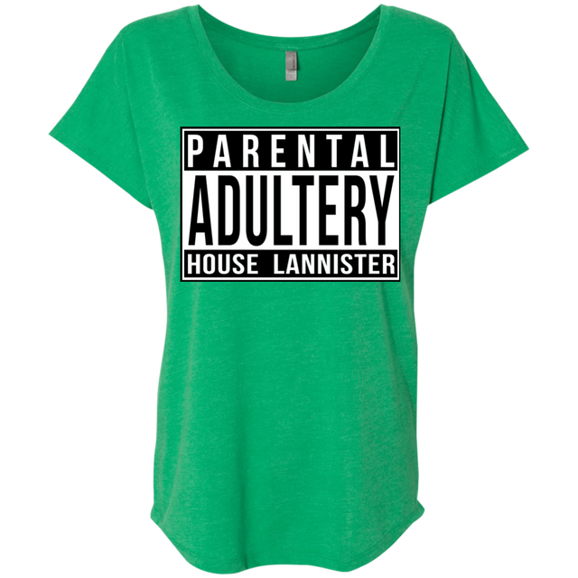 T-Shirts Envy / X-Small Parental Adultery Triblend Dolman Sleeve