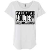 T-Shirts Heather White / X-Small Parental Adultery Triblend Dolman Sleeve