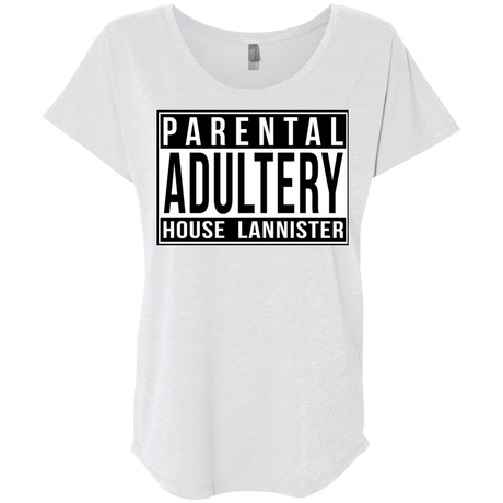 T-Shirts Heather White / X-Small Parental Adultery Triblend Dolman Sleeve