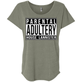 T-Shirts Venetian Grey / X-Small Parental Adultery Triblend Dolman Sleeve