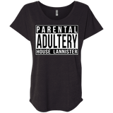 T-Shirts Vintage Black / X-Small Parental Adultery Triblend Dolman Sleeve
