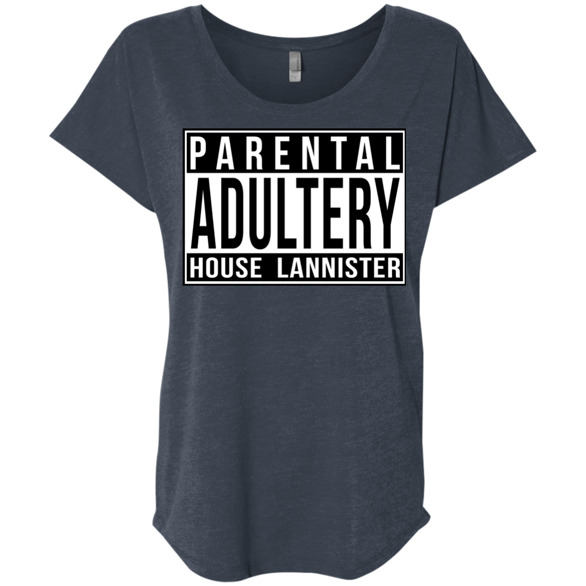 T-Shirts Vintage Navy / X-Small Parental Adultery Triblend Dolman Sleeve