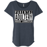 T-Shirts Vintage Navy / X-Small Parental Adultery Triblend Dolman Sleeve