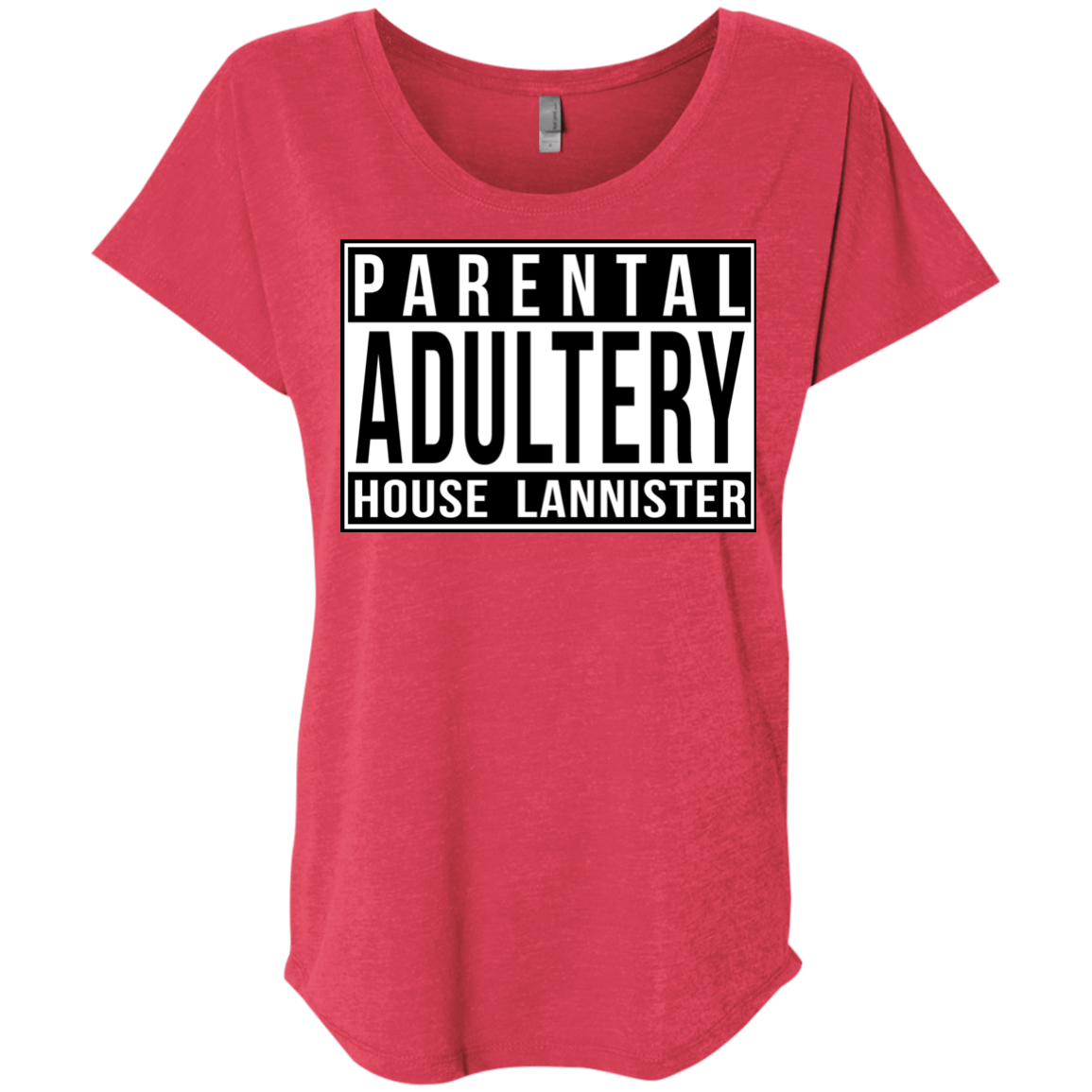 T-Shirts Vintage Red / X-Small Parental Adultery Triblend Dolman Sleeve