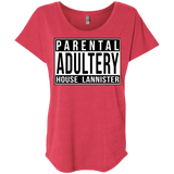 T-Shirts Vintage Red / X-Small Parental Adultery Triblend Dolman Sleeve