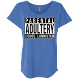 T-Shirts Vintage Royal / X-Small Parental Adultery Triblend Dolman Sleeve