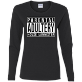 T-Shirts Black / S Parental Adultery Women's Long Sleeve T-Shirt