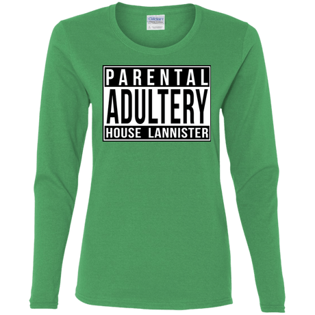 T-Shirts Irish Green / S Parental Adultery Women's Long Sleeve T-Shirt